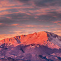Pikes Peak in Alpenglow